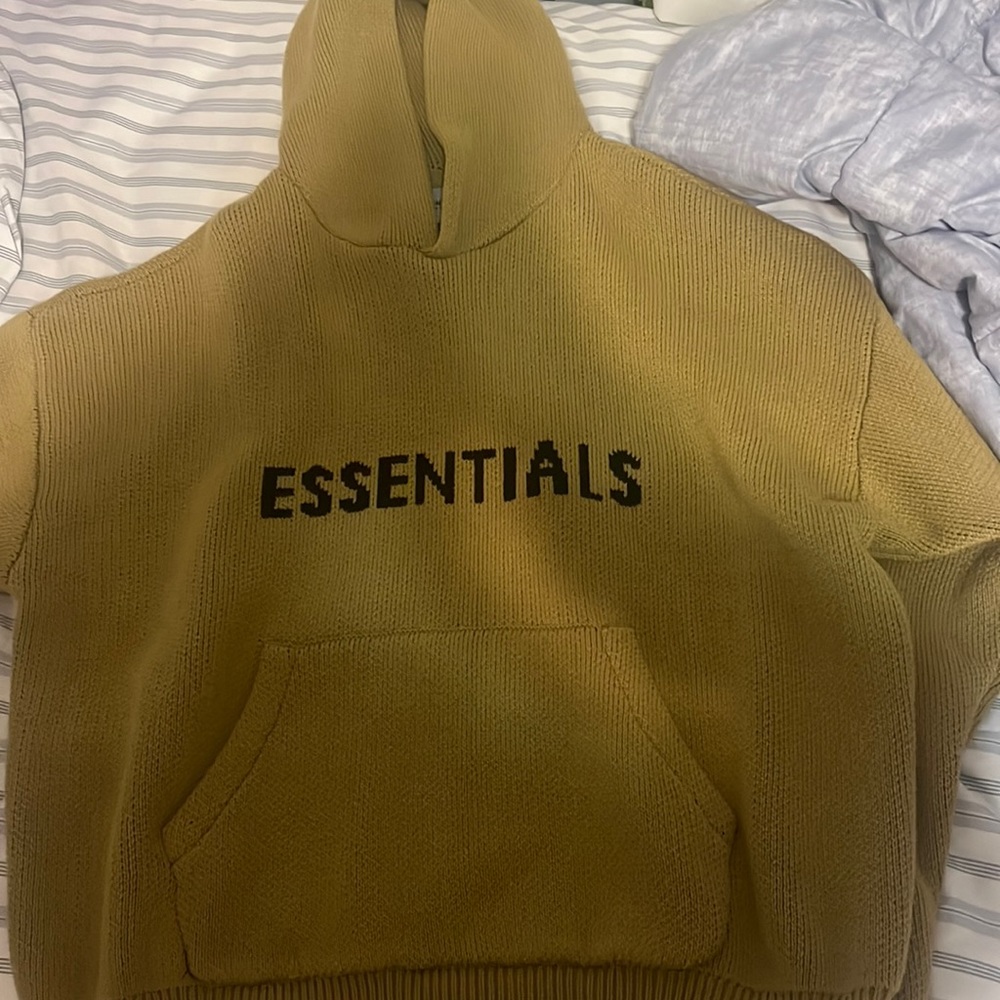 Essentials knit hoodie